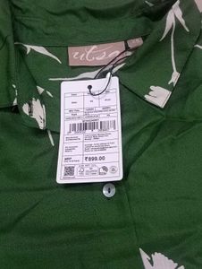 Floral Print Green Top - XS size