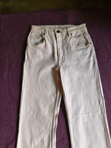 white Flared Jeans