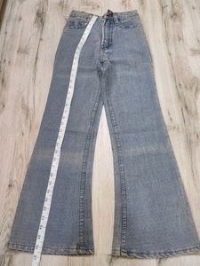 Sc4278 Orange Bootcut Jeans Waist 22