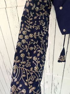 Embroidered Blue Blouse