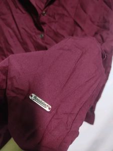 Roadster Maroon Top For Women