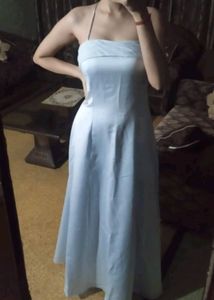 Women's Gown With Attached Cancan