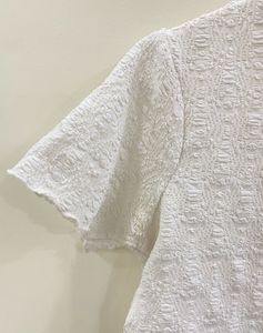 Textured White Top