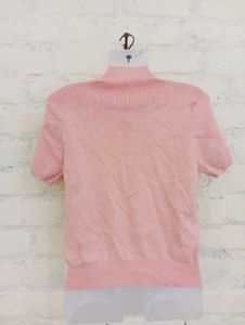 Peach High Neck Sweater