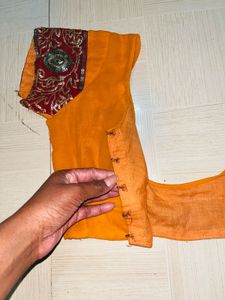 Elegant Orange Sareee