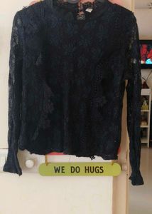 🖤 Pre-loved Black Lace Top 🖤