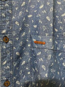 Blue Printed Shirt