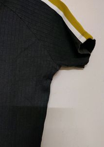 Front Half Zip Crop Top