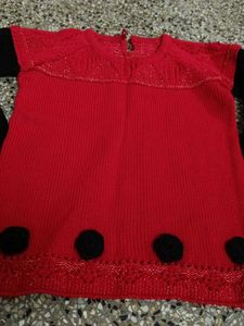 Red N Black Sweater For Kids