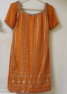 Price Drop🥳Full Work Sharara Kurta Set With Duppt