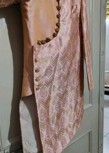 Peach One Side Indo Western