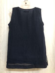 Sabela Mourella Blue Sleeveless Top