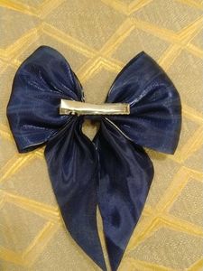 Navy Blue Hair Bow