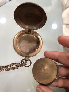 Vintage Style Brass Compass with cover