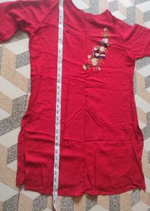 Red Embroidered Tunic