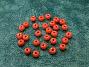 Coral Round Pony Beads - Craft Supplies