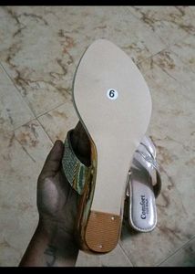 Rose Gold silver sandals