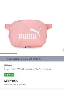 Pink Puma Waist Bag.