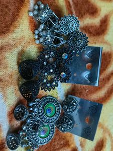 Assorted Oxidized Earring Set