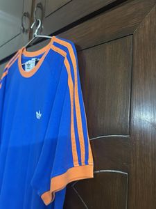 Adidas Blue &amp; Orange Tee