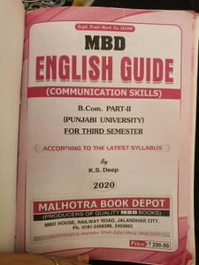 📚 MBD English Guide (Communication Skills) 📚