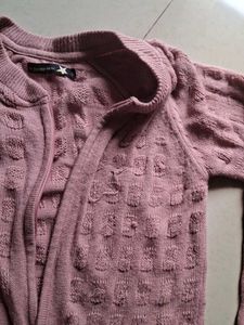 Dusty Rose Knit Cardigan