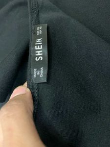 Shein Black One-Shoulder Dress