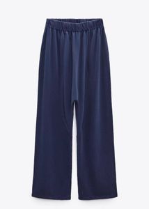 ZARA Women Navy Blue Trousers