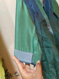 Unique Blue &amp; Green Silk Blend Top
