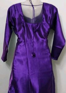 Pruple Satin Suit Salwar