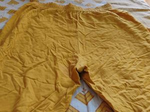 Yellow Printed Leggings