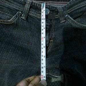 Dark Wash Grey Skinny Jeans