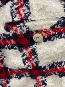 Gucci Tweed White Checkered Shorts Women