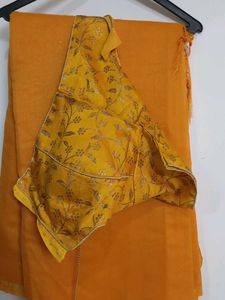 Silk Saree With Designer Blouses Combo