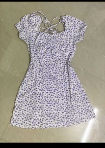 Zudio sweetheart Neckline Print Mini Dress