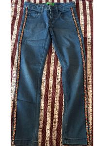 Benetton Sequined Jeans For Girls 6-7