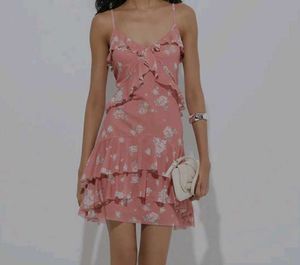 Floral Ruffle Mini Dress