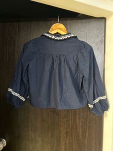Zara Embroidered Crop Top