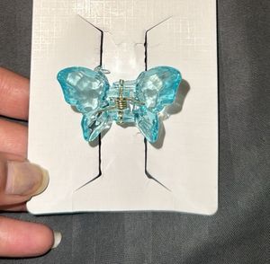 Blue Butterfly Hair Claw Clip