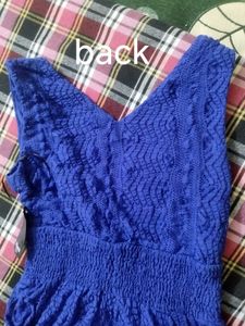 midi /mini blue  dress