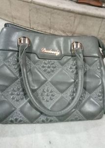 Grey Colour Handbag