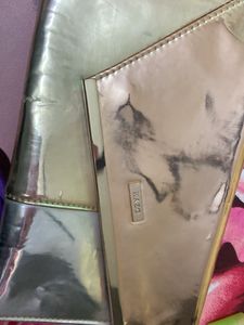Chrome Metallic Colours Party Wear Clutch