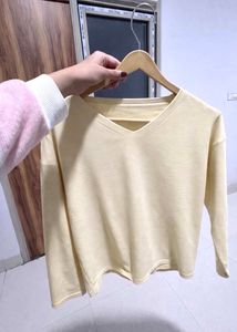 Cute Yellow Long Sleeve Top
