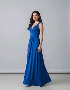 Elegant Blue Maxi Dress