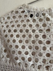 MDS White Lace Top