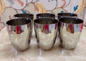 Steel Drinking Glasses (Set of 6)