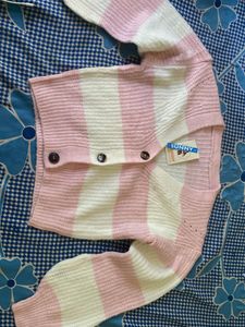 Cute Striped Knit Cardigan