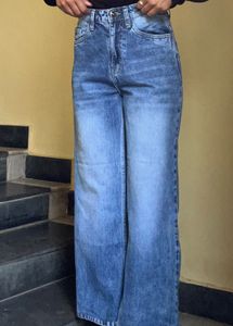 Wide Leg Denim Jeans