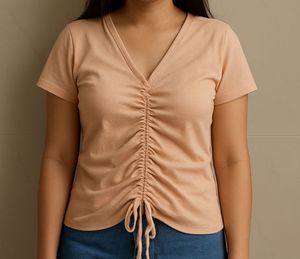 Women Nude Crop Top