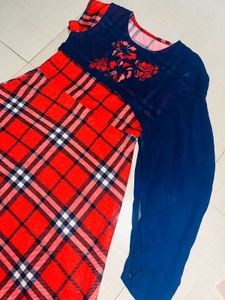 Plaid A-Line Dress